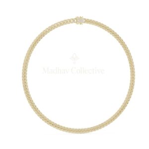 Moissanite Cuban Link Necklace for Women
